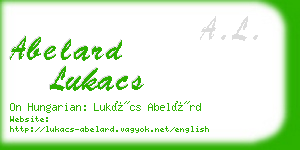 abelard lukacs business card